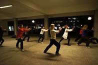 Exchange students attended a Tai Chi class on 30 January and 1 February 2012.